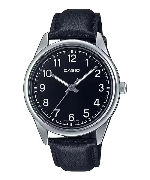 Casio MTP-V005L – Reloj Original para Hombre con Correa de Cuero