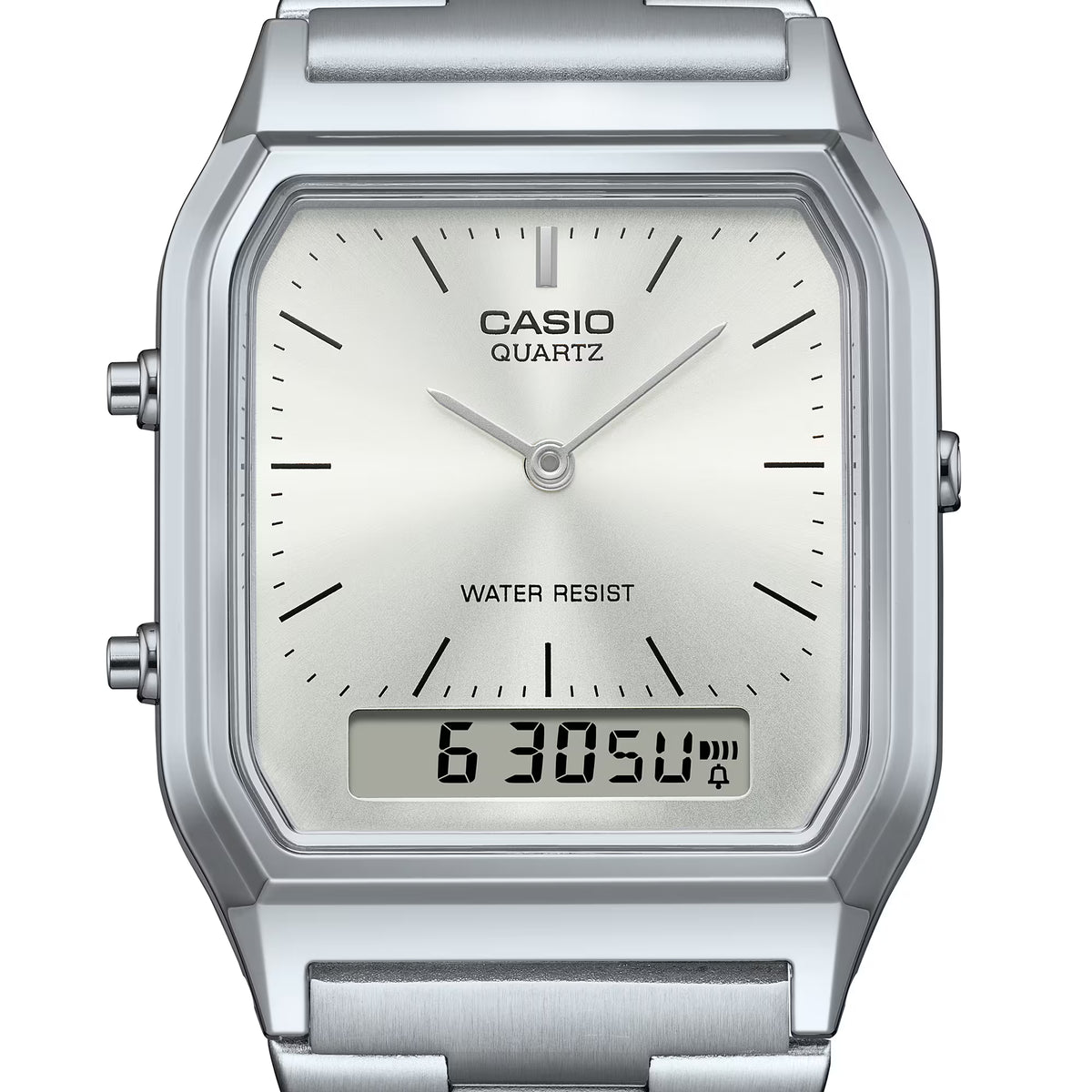 Reloj Casio AQ-230A-7A1 Original Ana-Digi Retro - Dual Display Analógico Digital con Esfera Azul Cielo - Casio en Perú | Jherr Jewelry