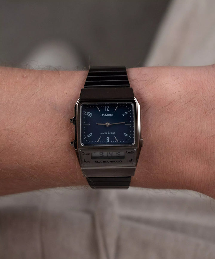 Reloj Casio Vintage AQ-800EB-2AEF Original - Vintage Minimalista 35mm - Casio en Perú | Jherr Jewelry