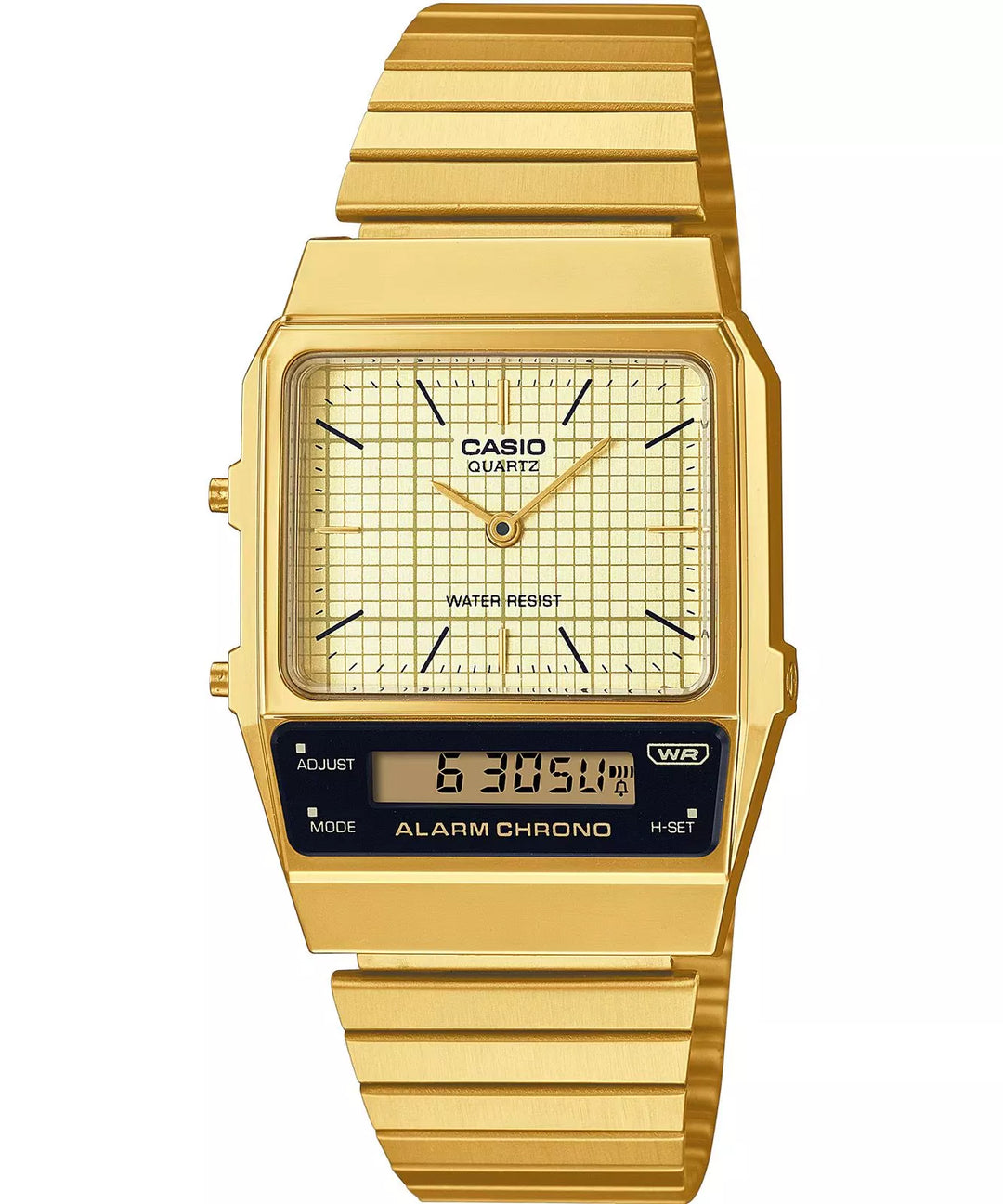 Reloj Casio Vintage AQ-800EG-9A Original - Diseño Retro 40mm - Casio en Perú | Jherr