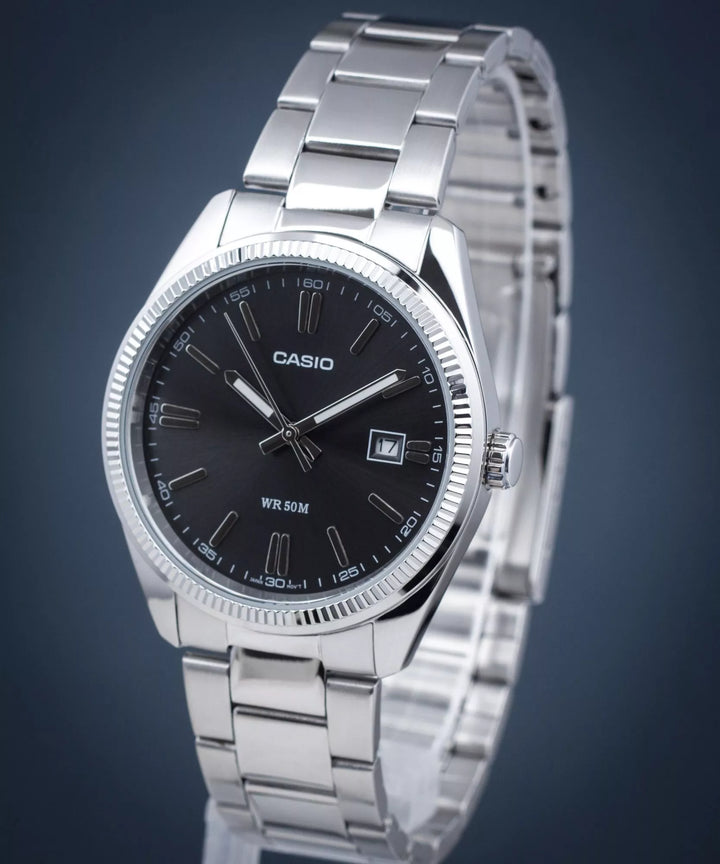 Reloj Casio Original MTP-1302PD-1A1 | Acero Hombre Plateado