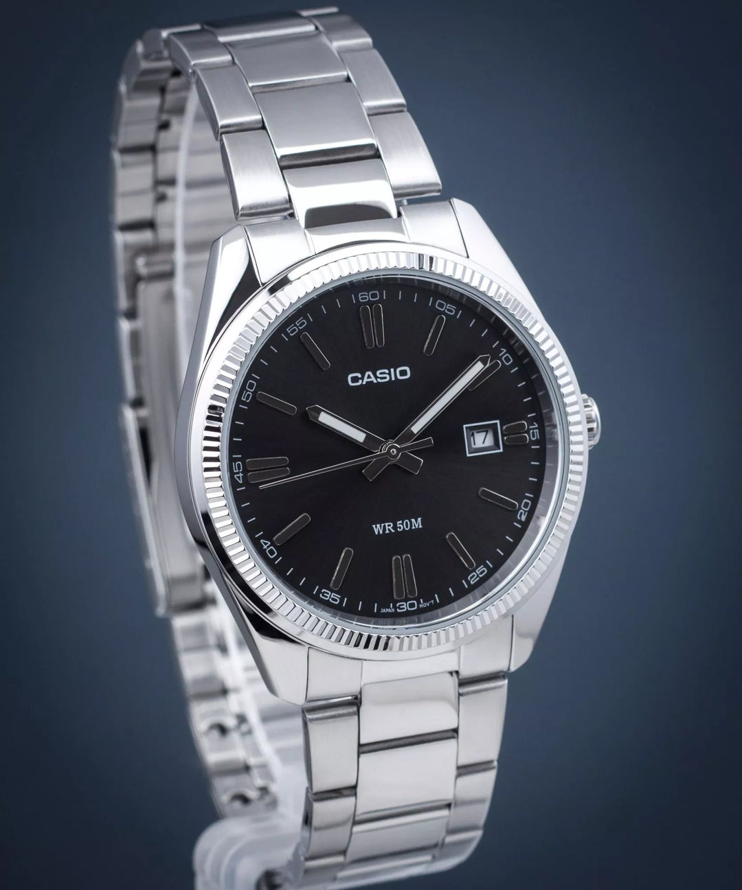 Reloj Casio Original MTP-1302PD-1A1 | Acero Hombre Plateado