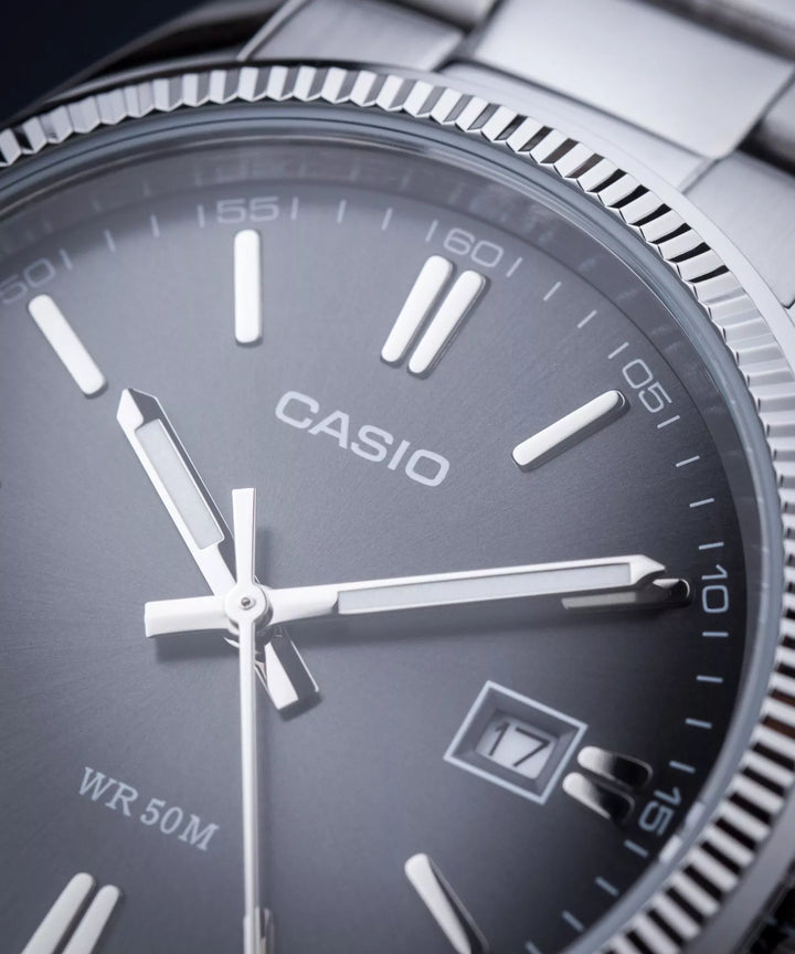 Reloj Casio Original MTP-1302PD-1A1 | Acero Hombre Plateado