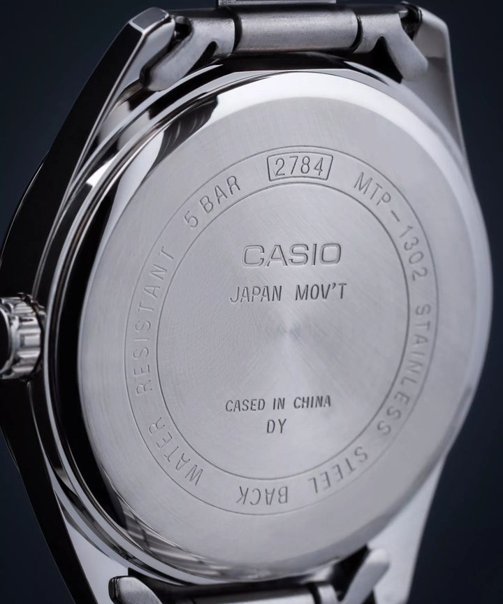 Reloj Casio Original MTP-1302PD-1A1 | Acero Hombre Plateado