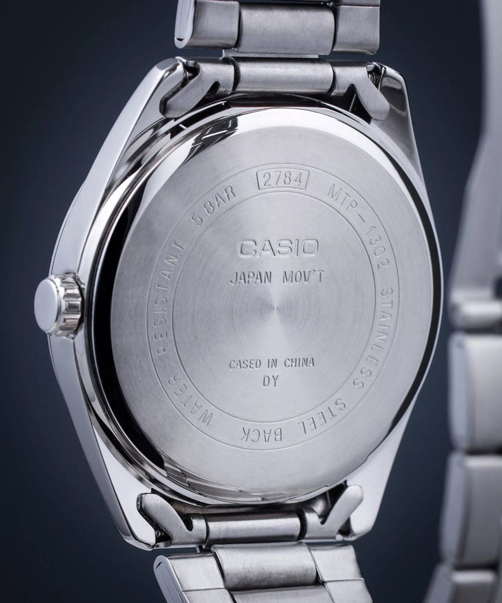 Reloj Casio Original MTP-1302D-1A2V | Acero Hombre Plateado