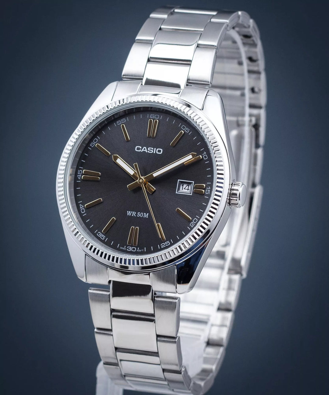 Reloj Casio MTP-1302D-1A2 plateado analógico para hombre