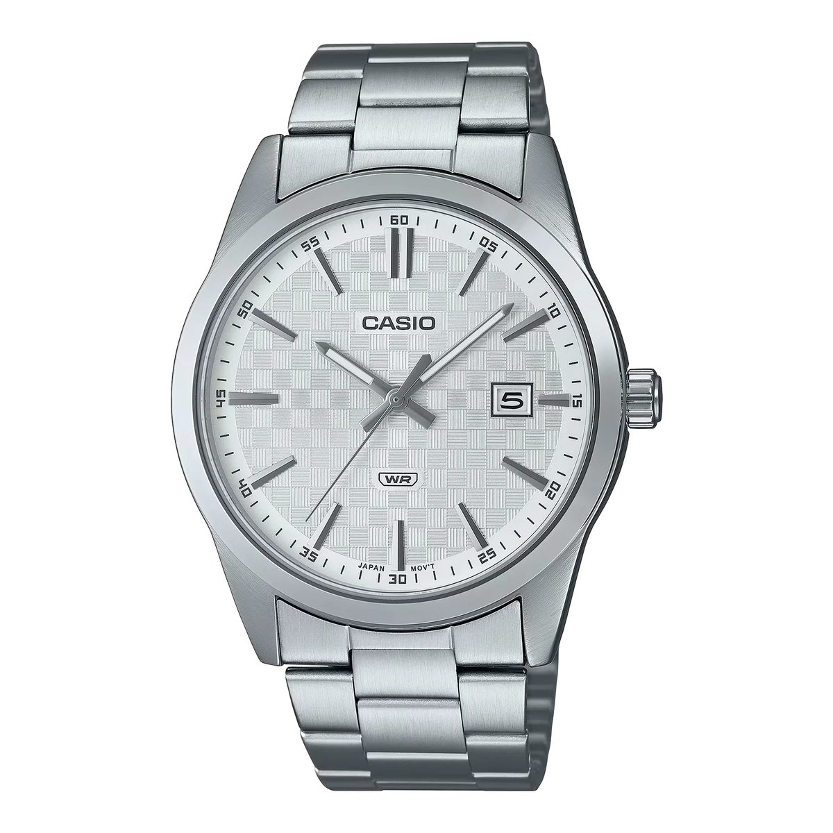 Reloj Casio MTP-VD03D-7A blanco analógico para hombre con fecha original con garantía en Perú