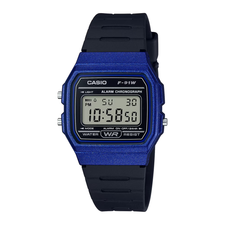 Reloj Casio F-91WM-2A Original Digital Blue - Clásico con Garantía - Casio en Perú | Jherr Jewelry
