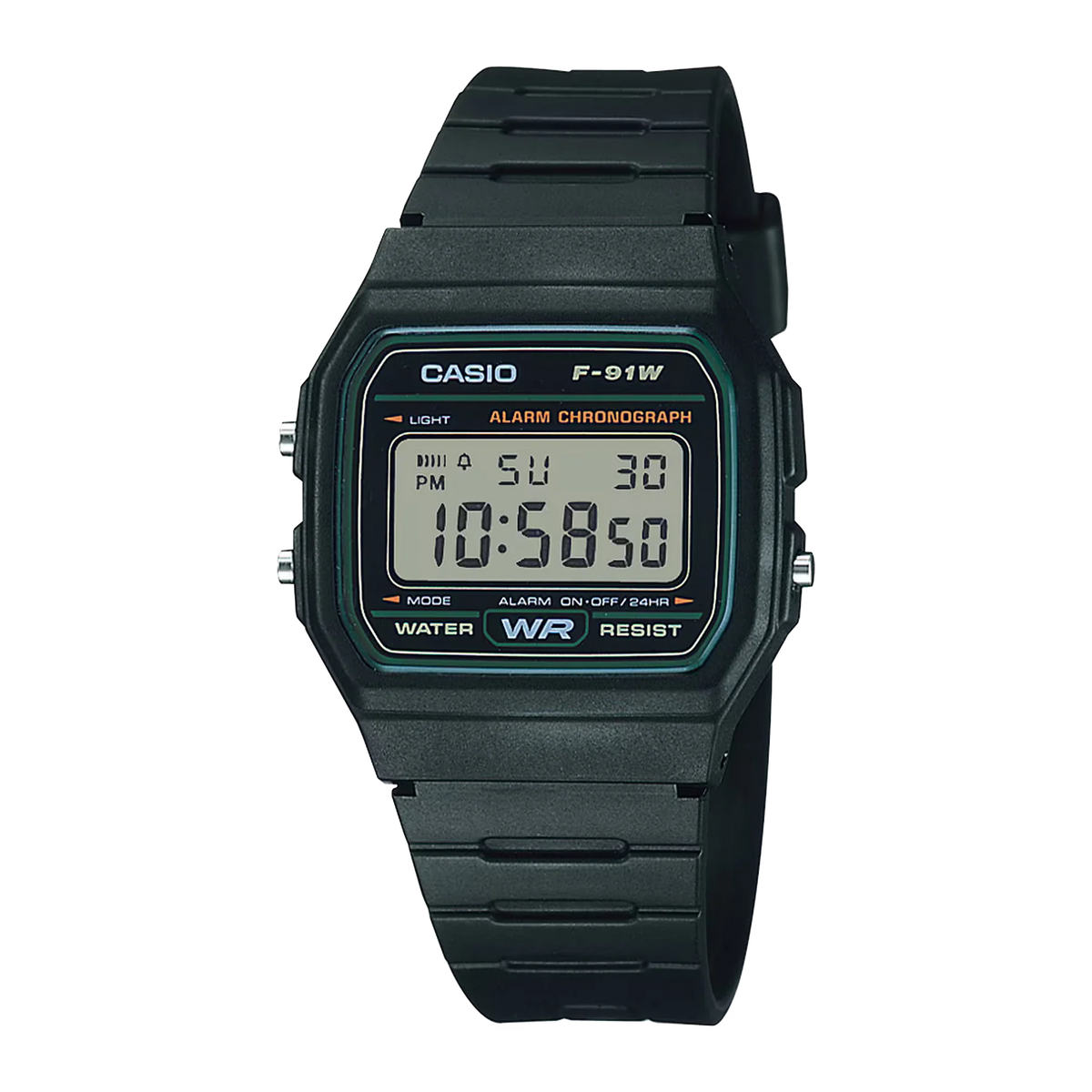Casio F-91W negro original unisex reloj digital retro garantía Perú