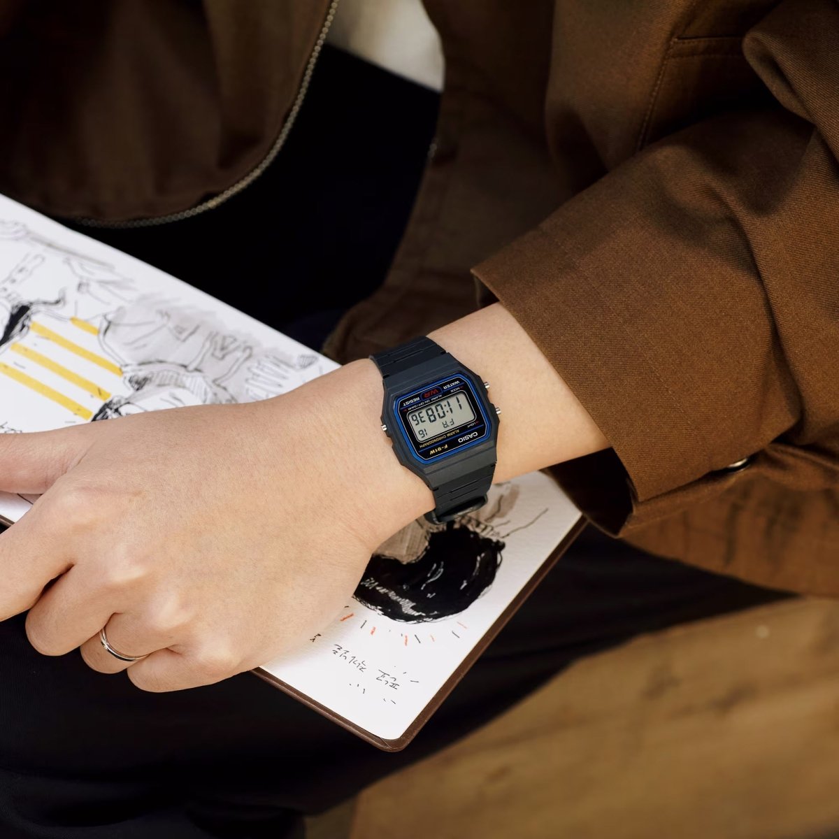 Reloj Casio F-91W Original Digital Negro - Clásico con Garantía - Casio en Perú | Jherr Jewelry