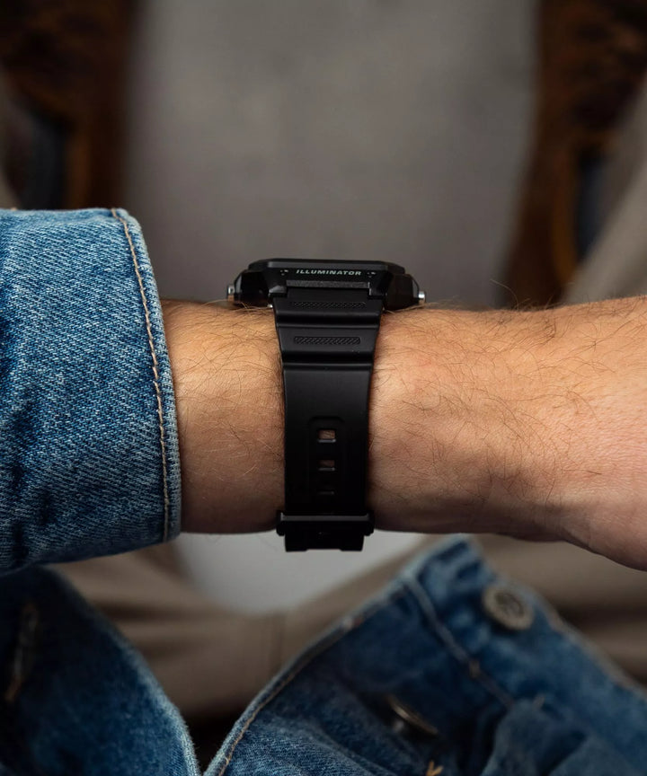 Reloj Casio AE-1200WH-1AV Wolrd Time Digital Hombre - Acero Negro