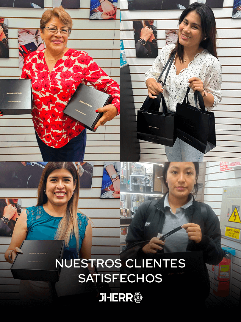 Entrega personalizada de relojes exclusivos Jherr - clientes satisfechos en Lima Perú