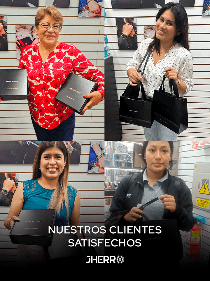 Clientes Satisfechos de Jherr Jewelry recibiendo sus compras en Lima Perú