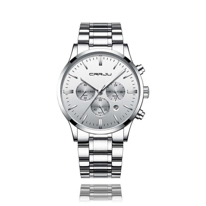 Reloj CRRJU 2160 Original Plateado Chrono - CRRJU en Perú | Jherr Jewelry
