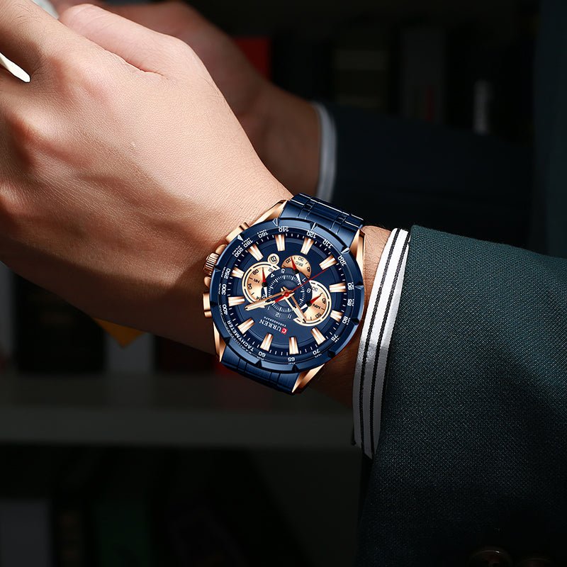RELOJ CURREN 8363 Original - QUARTZ AZUL - Curren en Perú | Jherr Jewelry