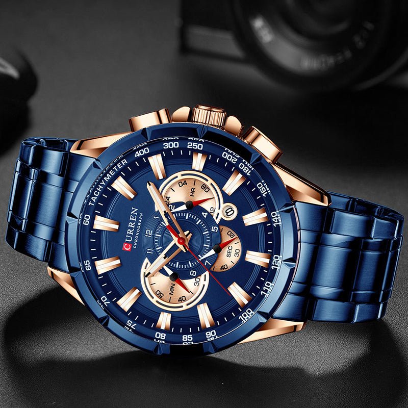 RELOJ CURREN 8363 Original - QUARTZ AZUL - Curren en Perú | Jherr Jewelry
