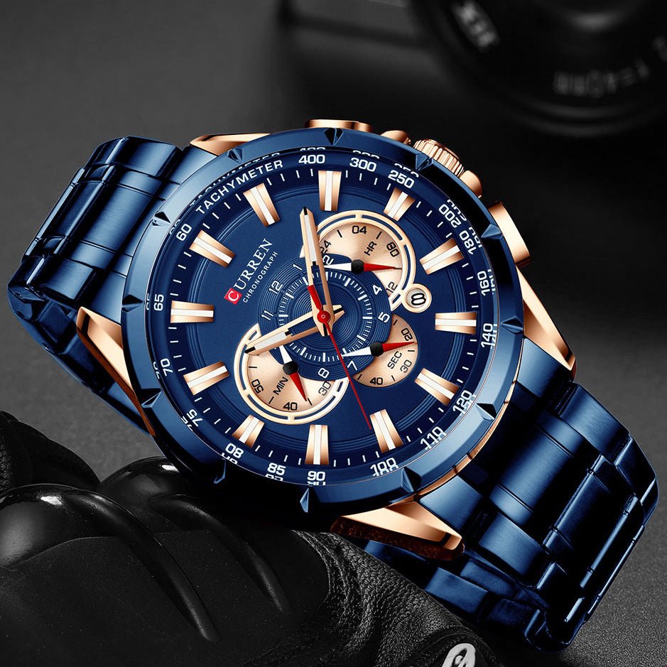 RELOJ CURREN 8363 Original - QUARTZ AZUL - Curren en Perú | Jherr Jewelry