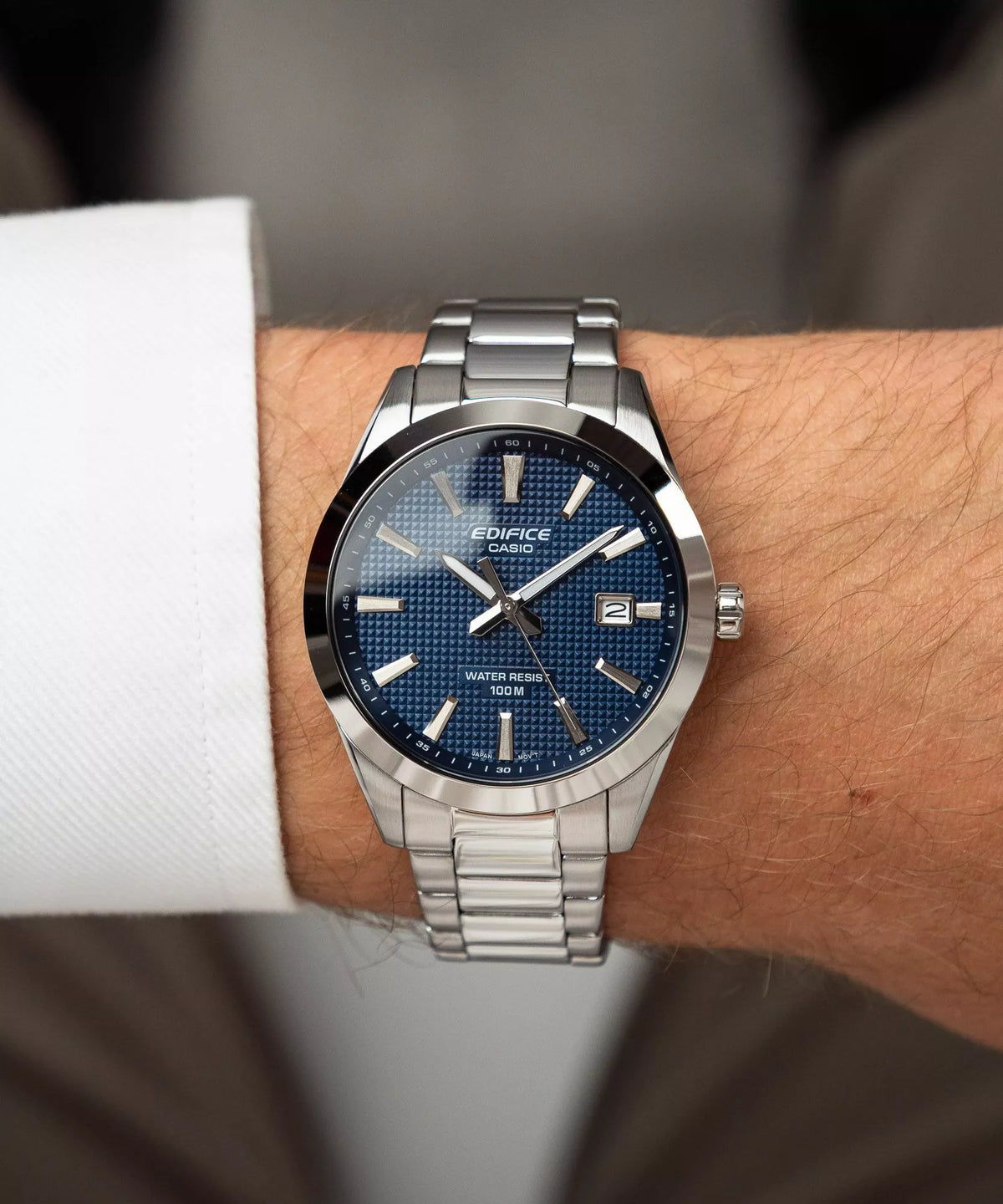 Reloj Edifice EFV-160D-3AVEF Original Esfera Verde | Azul | Blanco - Diseño Elegante