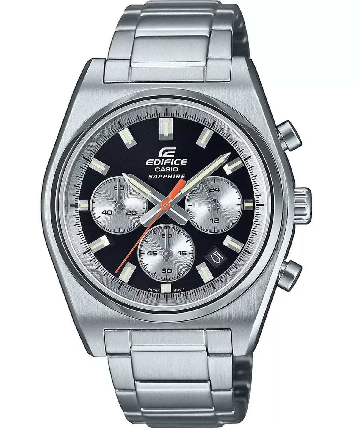 Reloj Casio Edifice EFB-730D-1AV cronógrafo acero inoxidable esfera negra para hombre