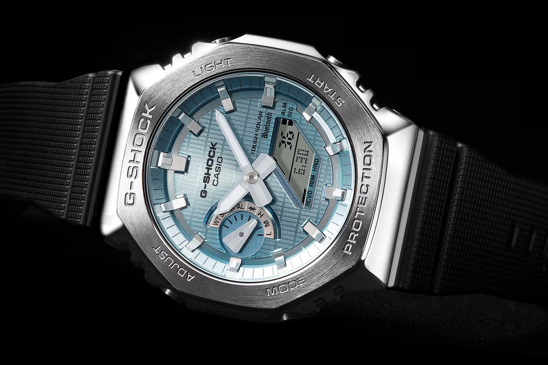 Casio G-Shock Original GBM-2100A-1A2 Carbon Core Guard con Bluetooth y Energía Solar - Resistencia Extrema 200 Metros - G-Shock en Perú | Jherr Jewelry