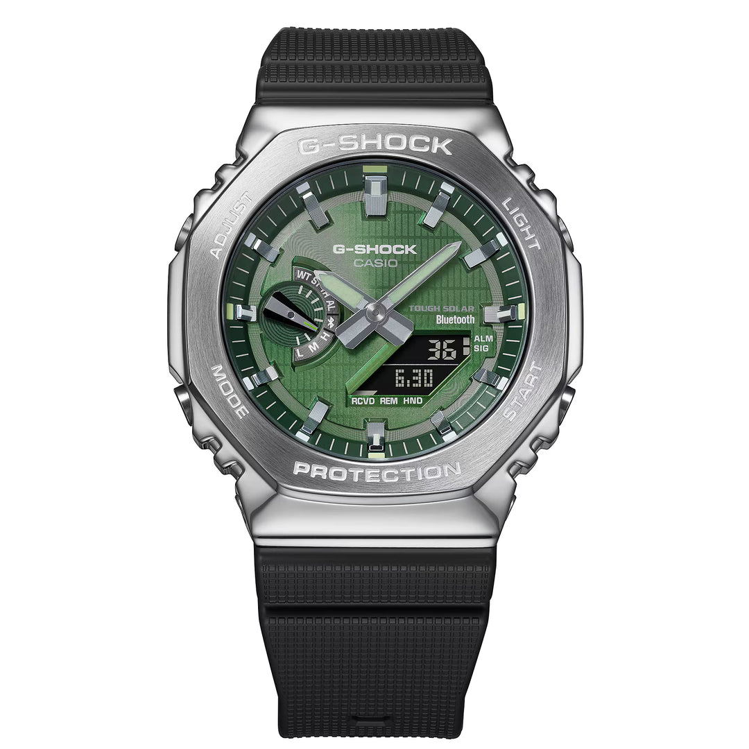 Casio G-Shock Original GBM-2100A-1A2 Carbon Core Guard con Bluetooth y Energía Solar - Resistencia Extrema 200 Metros - G-Shock en Perú | Jherr Jewelry
