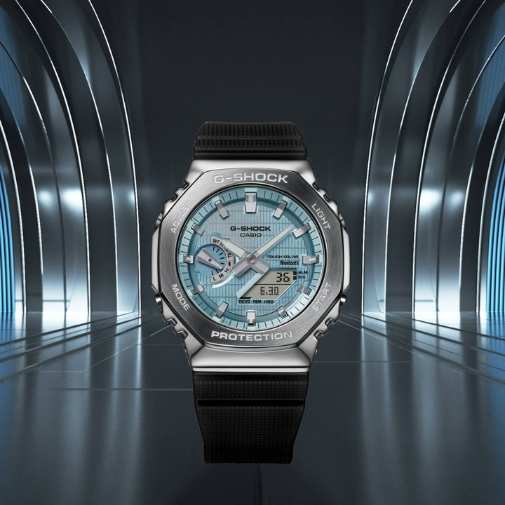 Casio G-Shock Original GBM-2100A-1A2 Carbon Core Guard con Bluetooth y Energía Solar - Resistencia Extrema 200 Metros - G-Shock en Perú | Jherr Jewelry