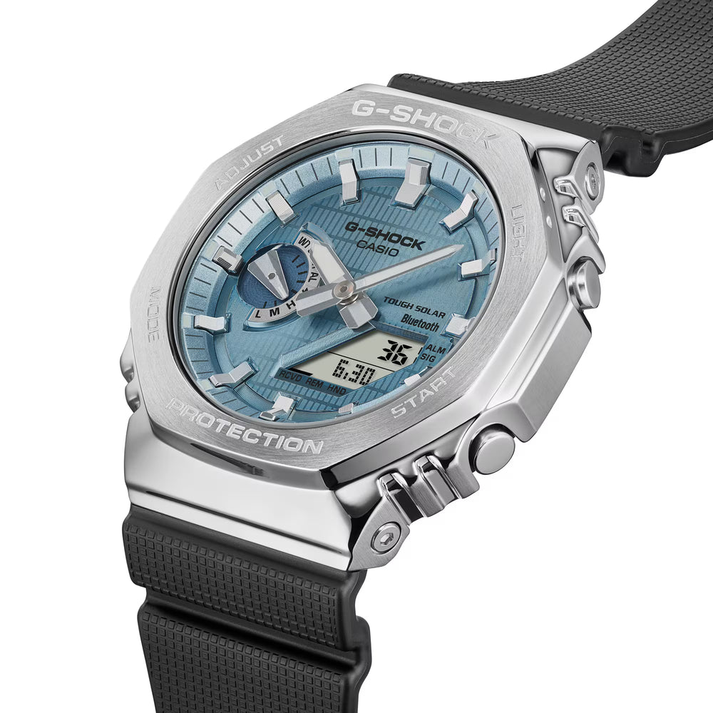 Casio G-Shock Original GBM-2100A-1A2 Carbon Core Guard con Bluetooth y Energía Solar - Resistencia Extrema 200 Metros - G-Shock en Perú | Jherr Jewelry