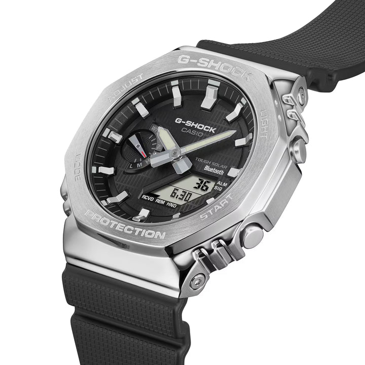 Casio G-Shock Original GBM-2100A-1A2 Carbon Core Guard con Bluetooth y Energía Solar - Resistencia Extrema 200 Metros - G-Shock en Perú | Jherr Jewelry