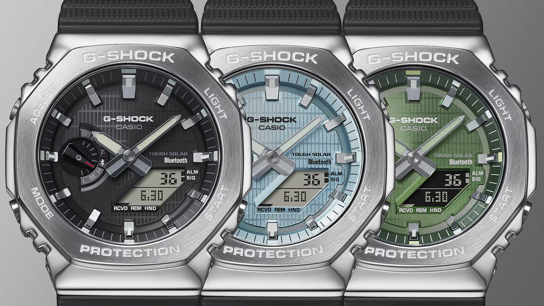 Casio G-Shock Original GBM-2100A-1A2 Carbon Core Guard con Bluetooth y Energía Solar - Resistencia Extrema 200 Metros - G-Shock en Perú | Jherr Jewelry
