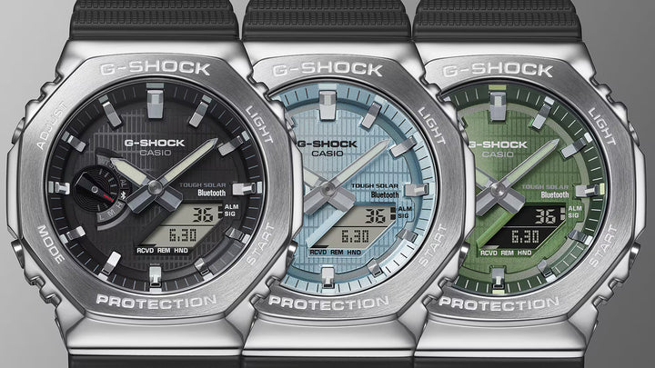 Casio G-Shock Original GBM-2100A-1A2 Carbon Core Guard con Bluetooth y Energía Solar - Resistencia Extrema 200 Metros - G-Shock en Perú | Jherr Jewelry