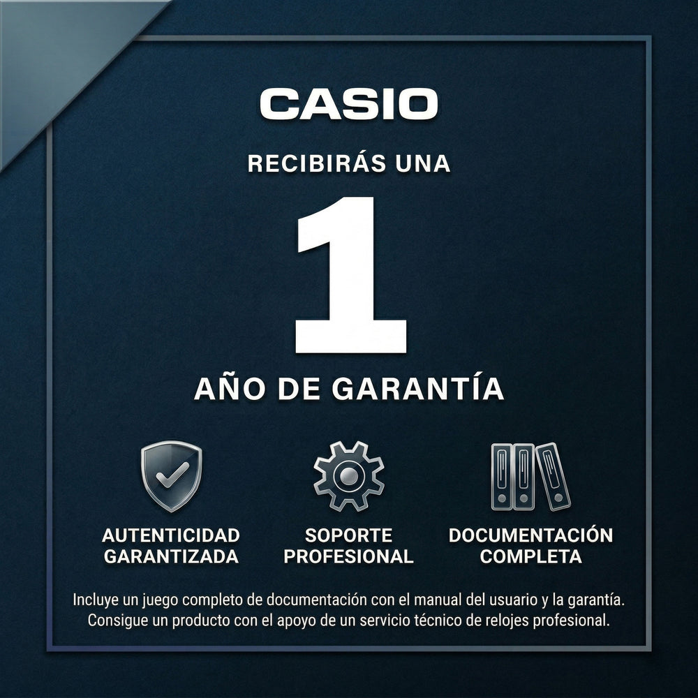 Garantía de 1 Año Relojes Casio Oficial
