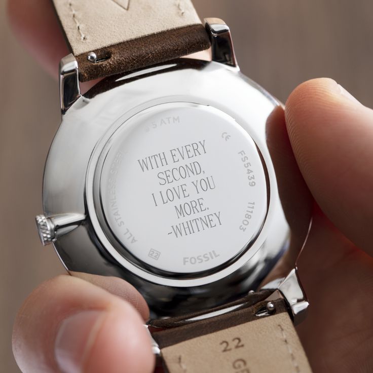 Grabado Láser Personalizado en Reloj Fossil - Jherr Perú