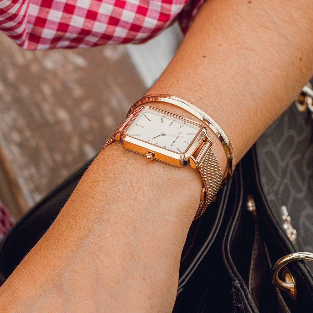 Reloj Hannah Martin Rose Gold Sea - Elegancia Dorada para Mujer - Hannah Martin en Perú | Jherr Jewelry