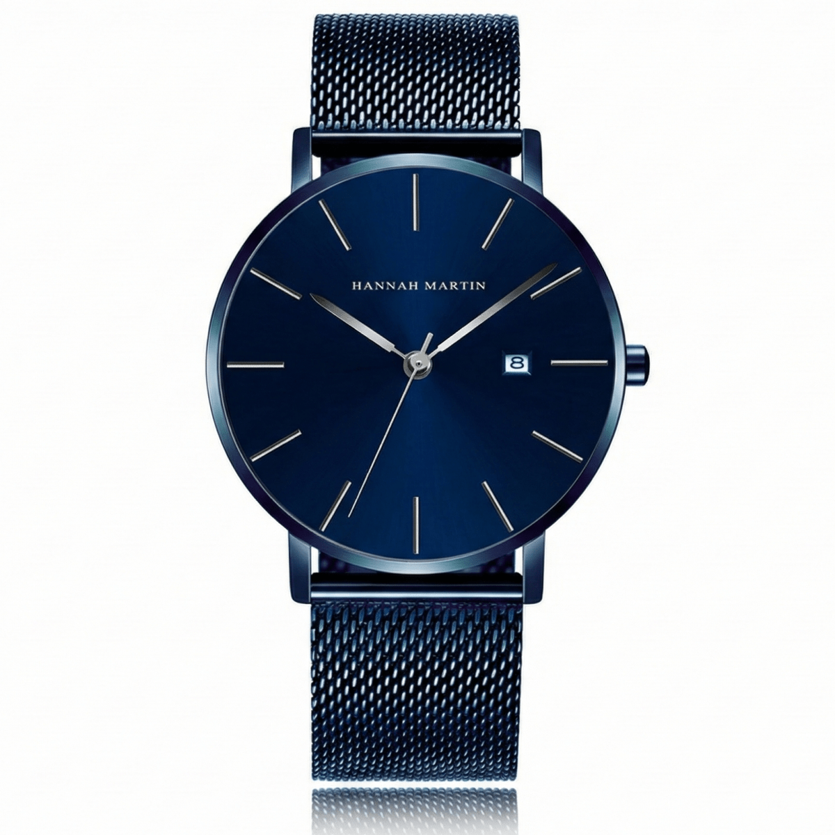 Reloj Hannah Martin Original para Hombre Malla Azul Esfera Azul - Hannah Martin en Perú | Jherr Jewelry