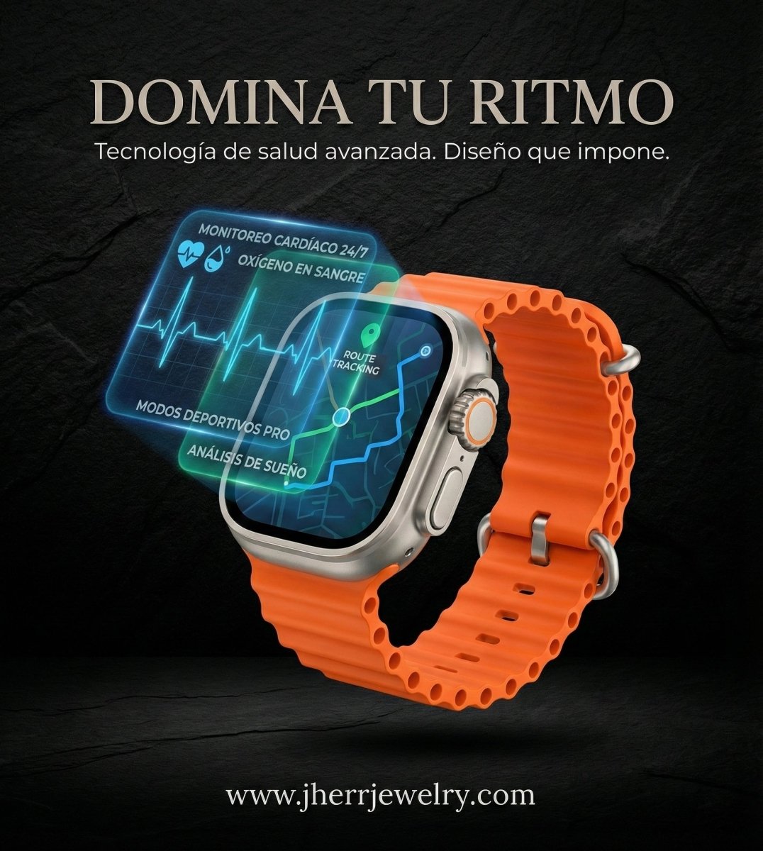 Smartwatch Ultra Deportivo Inteligente con Pantalla Táctil y Llamadas Bluetooth - Monitor de Salud y Fitness Completo - JHERR JEWELRY en Perú | Jherr Jewelry