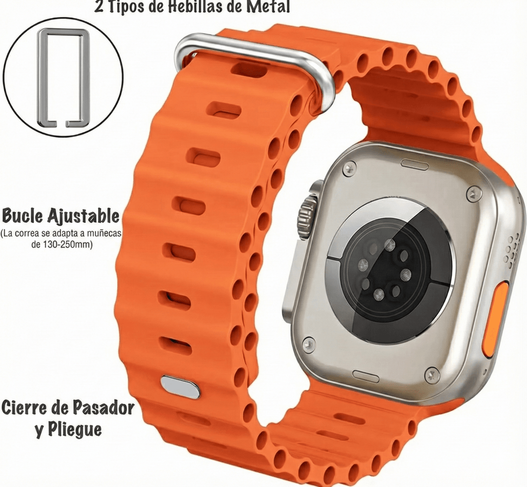 Smartwatch Ultra Deportivo Inteligente con Pantalla Táctil y Llamadas Bluetooth - Monitor de Salud y Fitness Completo - JHERR JEWELRY en Perú | Jherr Jewelry