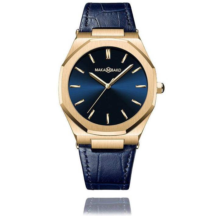 Reloj MakaMbako Original Titanium Dorado Cuero - MakaMBako en Perú | Jherr Jewelry