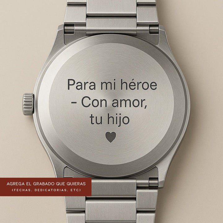 Reloj Makambako Original Plata Esfera Azul con Brazalete de Acero - Diseño Elegante 40mm - MakaMBako en Perú | Jherr Jewelry
