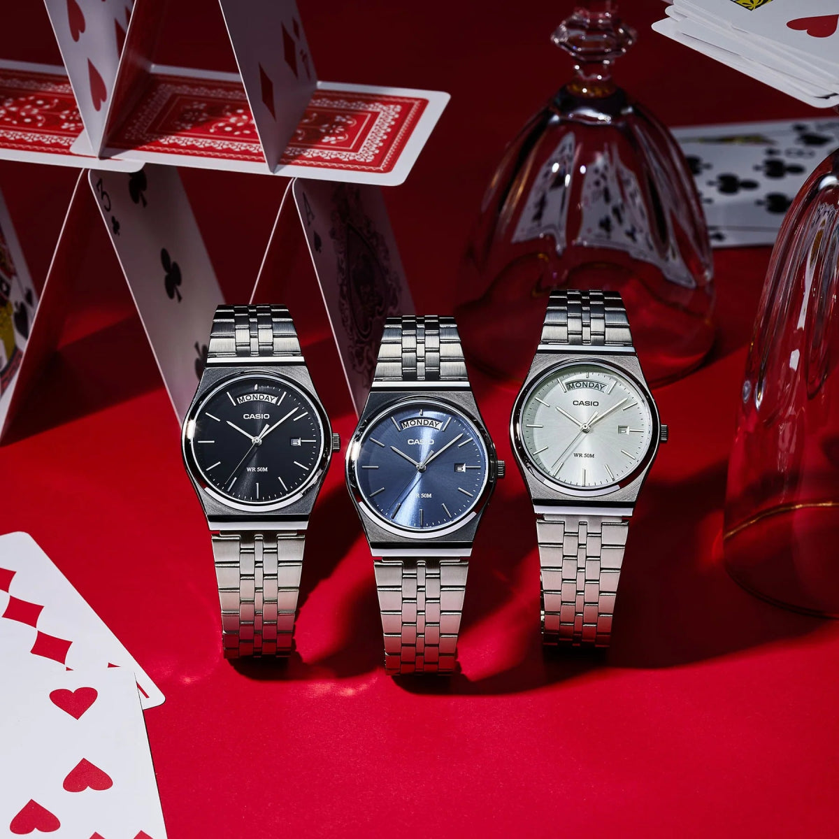 Reloj Casio MTP-B146D-7AVDF Day-Date - Elegancia Clásica con Día de la Semana y Brazalete Jubilee - Casio en Perú | Jherr