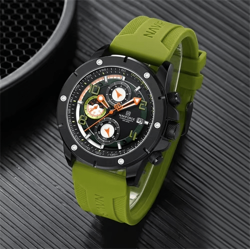 Reloj Naviforce Deportivo Verde para Hombre – Estilo y Resistencia 40mm - Naviforce en Perú | Jherr Jewelry