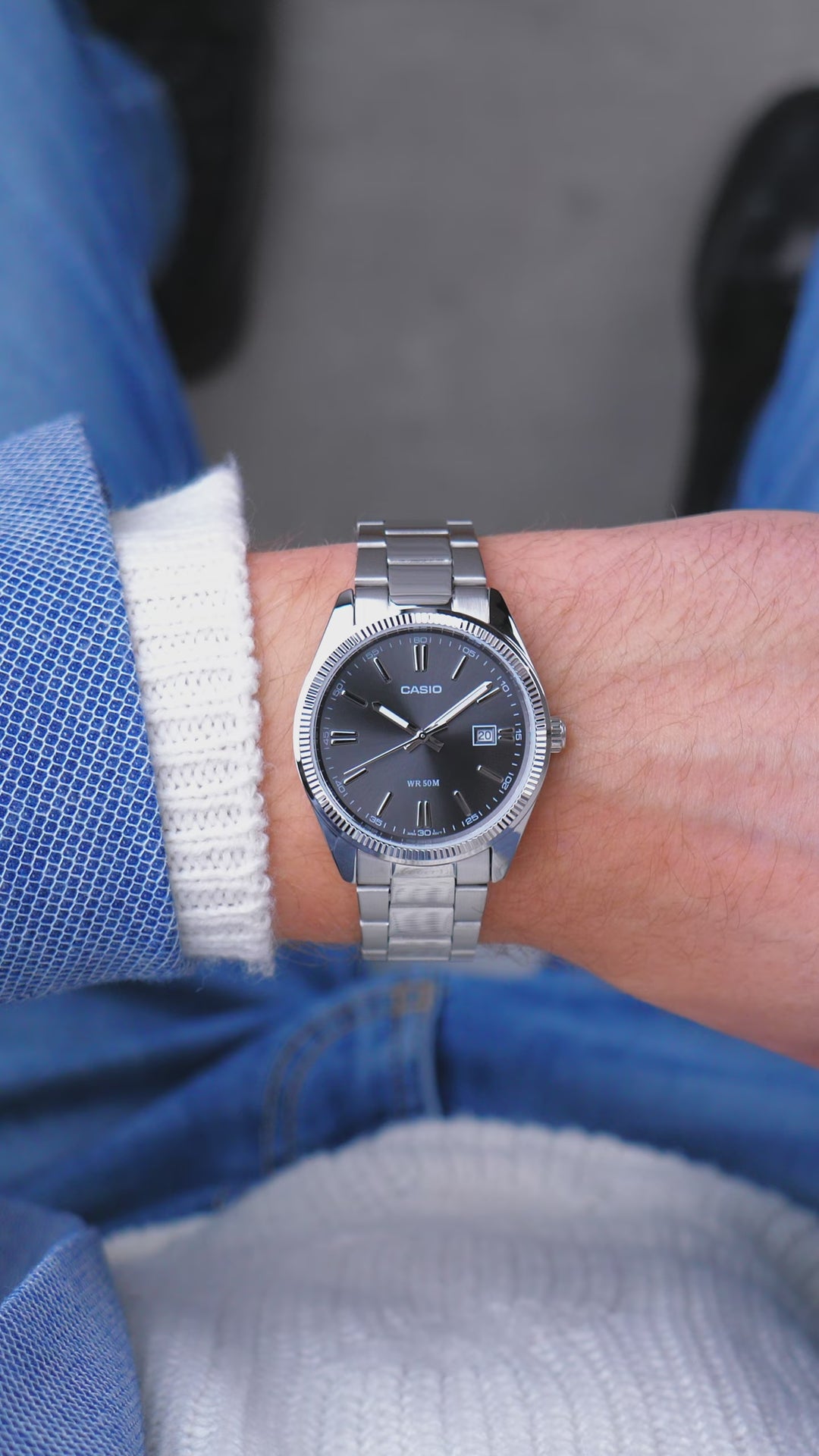 Reloj Casio Original MTP-1302PD-1A1 | Acero Hombre Plateado