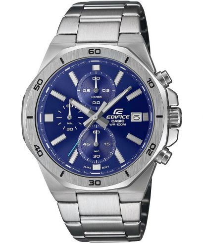 Reloj Casio Edifice EFV-640D-2A cronógrafo azul para hombre original - vista principal | Jherr Perú