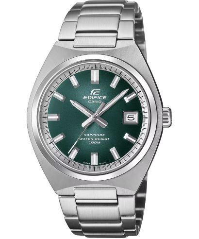 Reloj Casio Edifice EFB-109D-3A acero elegante verde para hombre original - vista principal | Jherr Perú