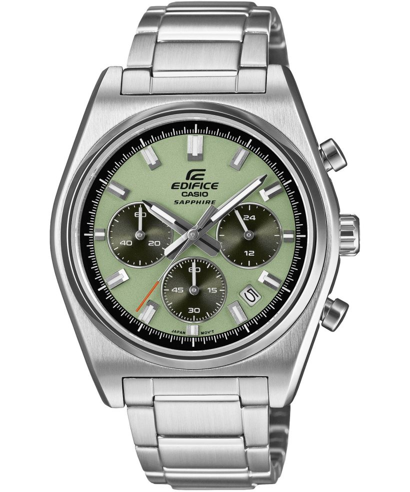 Reloj Casio Edifice EFB-730D-3A cronógrafo verde para hombre original - vista principal | Jherr Perú