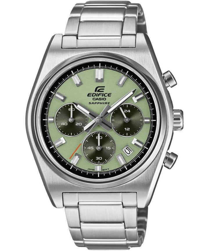 Reloj Casio Edifice EFB-730D-3A cronógrafo verde para hombre original - vista principal | Jherr Perú