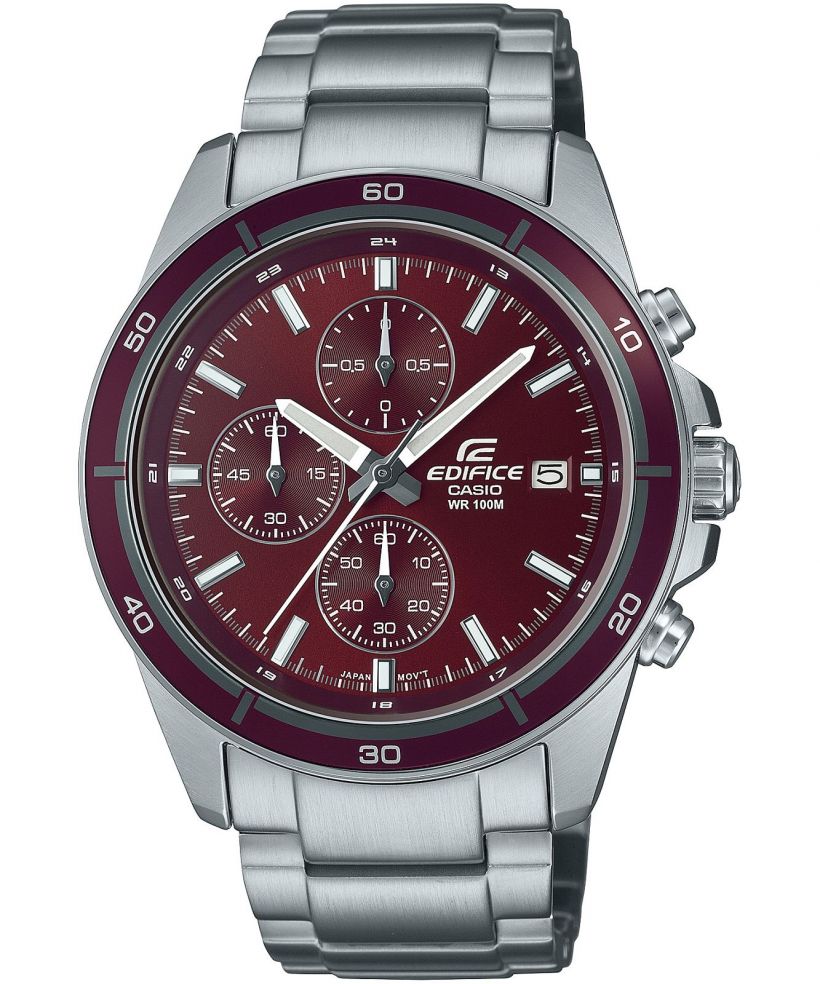 Reloj Casio Edifice EFR-526D-5C cronógrafo marrón para hombre original - vista principal | Jherr Perú