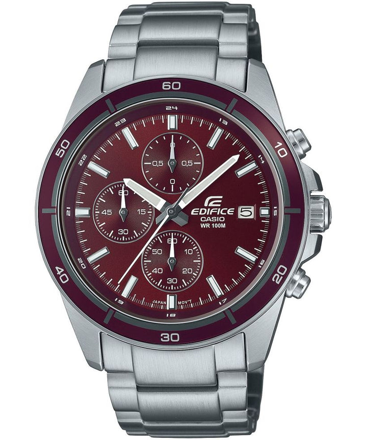 Reloj Casio Edifice EFR-526D-5C cronógrafo marrón para hombre original - vista principal | Jherr Perú