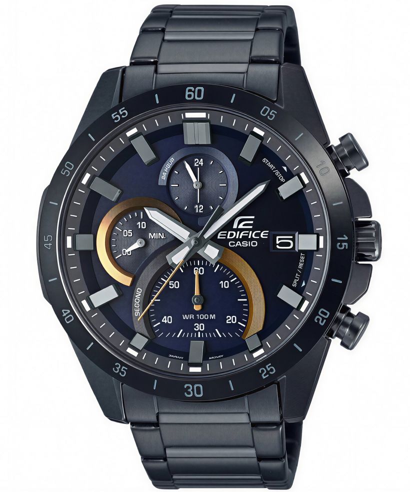 Reloj Casio Edifice EFR-571DC-2A cronógrafo azul para hombre original - vista principal | Jherr Perú