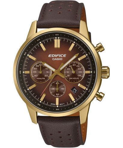 Reloj Casio Edifice EFR-575CL-5A cronógrafo marrón para hombre original - vista principal | Jherr Perú