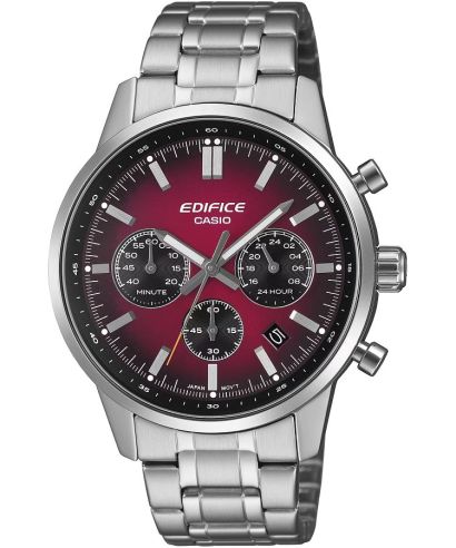 Reloj Casio Edifice EFR-575D-4A cronógrafo rojo para hombre original - vista principal | Jherr Perú